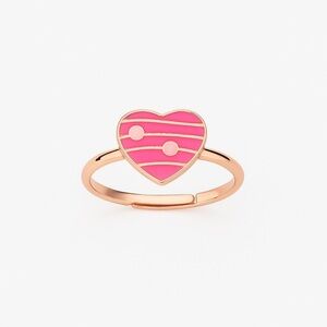 ⚜️Pink Heart Adjustable Ring 💕